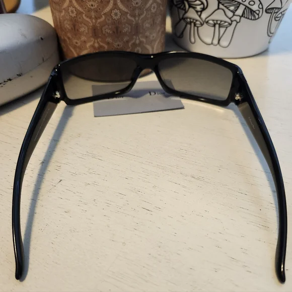 Sale🌟 Dior Night 4 Y2K AM1 Vintage Mod Swarovski Crystal Logo Sunglasses - Picture 7 of 15